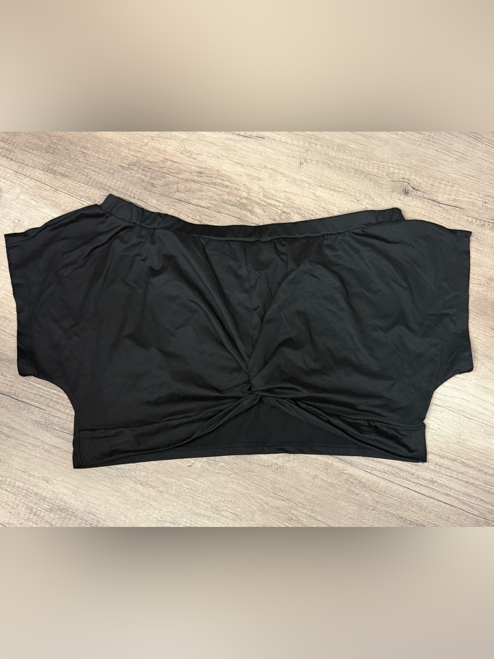 SHEIN Twist-Front, Off-Shoulder, Crop Top